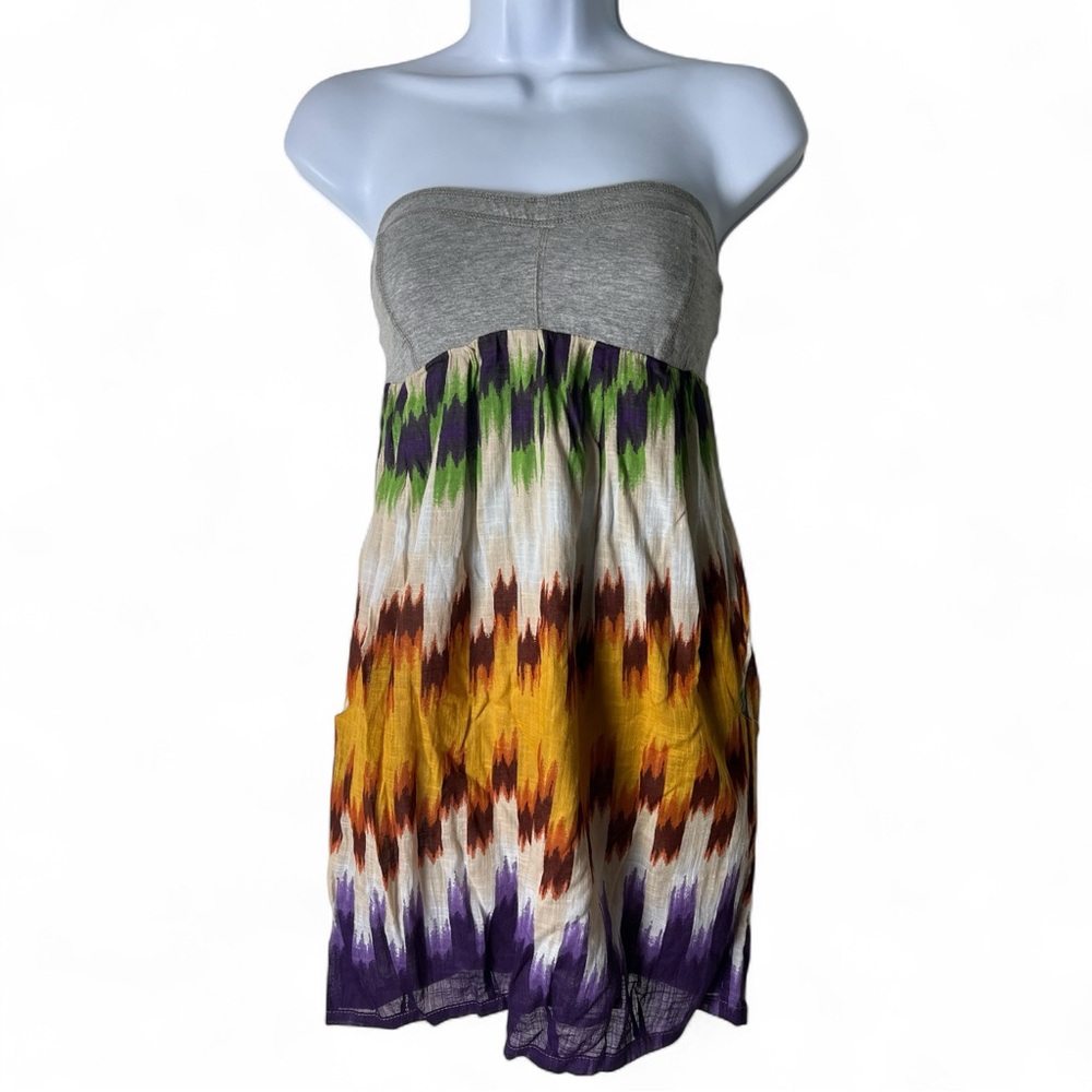 Billabong - Women’s Asha Strapless Mini Dress NWT Multicolor 100% Cotton - Sz M